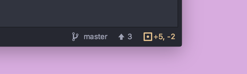 Git Status Bar decorations